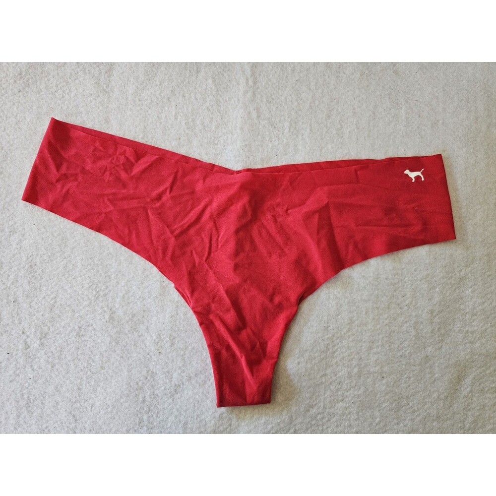Pink Victoria's Secret Panties Women's Red Thong String Panty Size XL